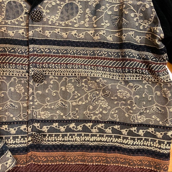 Vintage abstract corduroy button up - Picture 2 of 4